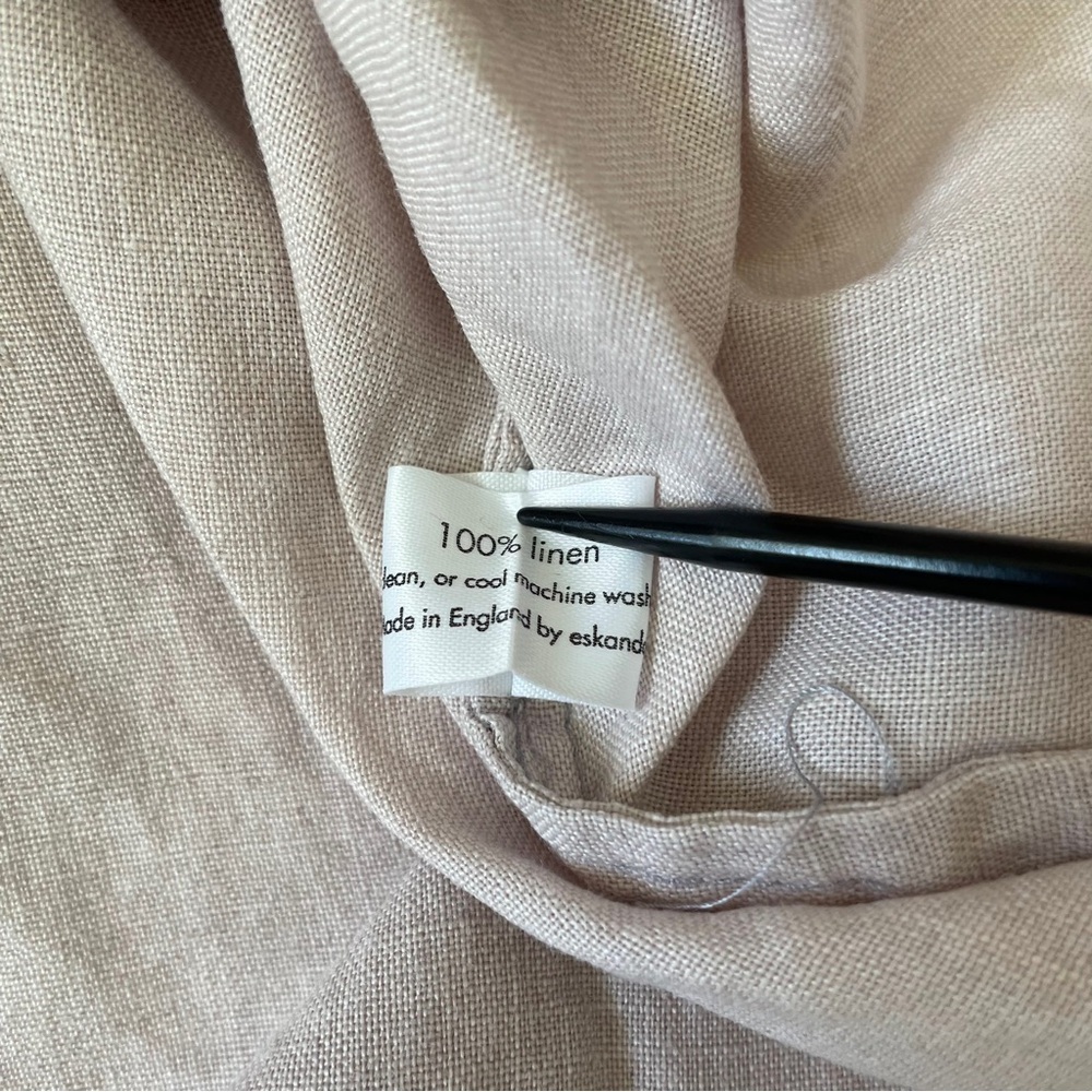 Eskandar Oversized Linen Dusty Pink Hidden Buttons Tunic Dress Size 0 - Picture 4 of 12